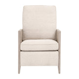 Modern European furniture - Beige Linen Recliner Chair - www.oroa.com