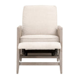 Modern European furniture - Beige Linen Recliner Chair - www.oroa.com