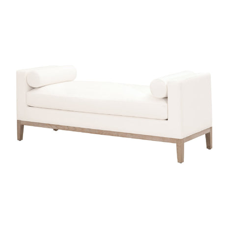 Modern European furniture - White Upholstered Bench - www.oroa.com