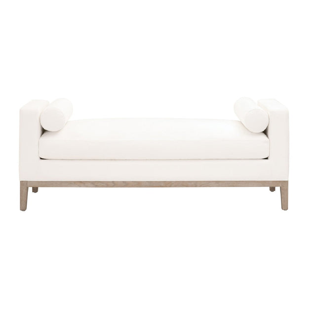 Modern European furniture - White Upholstered Bench - www.oroa.com