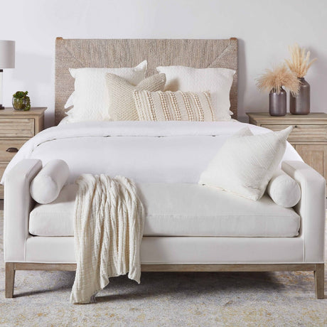 Modern European furniture - White Upholstered Bench - www.oroa.com