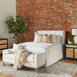 Modern European furniture - White Upholstered Bench - www.oroa.com