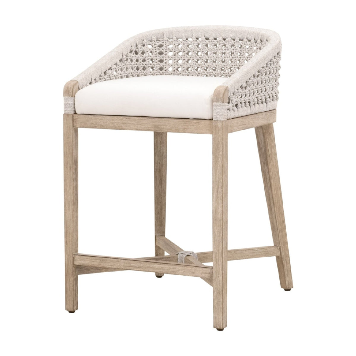 Modern European furniture - White Speckle Rope Counter Stool - www.oroa.com