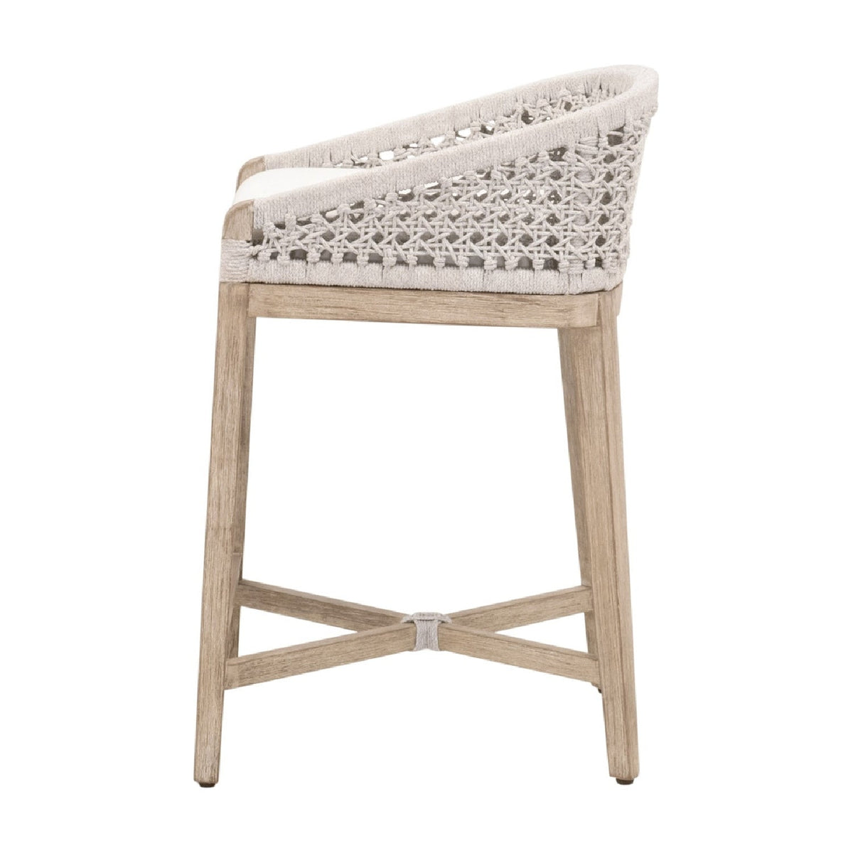 Modern European furniture - White Speckle Rope Counter Stool - www.oroa.com