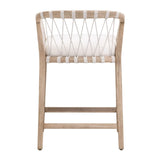 Modern European furniture - Hand-Wrapped White Rope Counter Stool - www.oroa.com