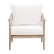 Modern European furniture - White Cushioned Club Chair - www.oroa.com