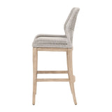 Modern European furniture - Woven Flat Rope Bar Stool - www.oroa.com
