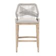 Modern European furniture - Woven Flat Rope Bar Stool - www.oroa.com