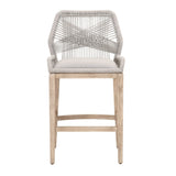 Modern European furniture - Woven Flat Rope Bar Stool - www.oroa.com