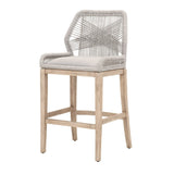 Modern European furniture - Woven Flat Rope Bar Stool - www.oroa.com