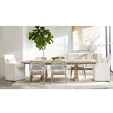 Modern European furniture - Woven Flat Rope Dining Chairs (2) - www.oroa.com
