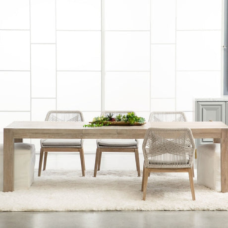 Modern European furniture - Woven Flat Rope Dining Chairs (2) - www.oroa.com