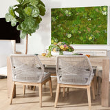 Modern European furniture - Woven Flat Rope Dining Chairs (2) - www.oroa.com