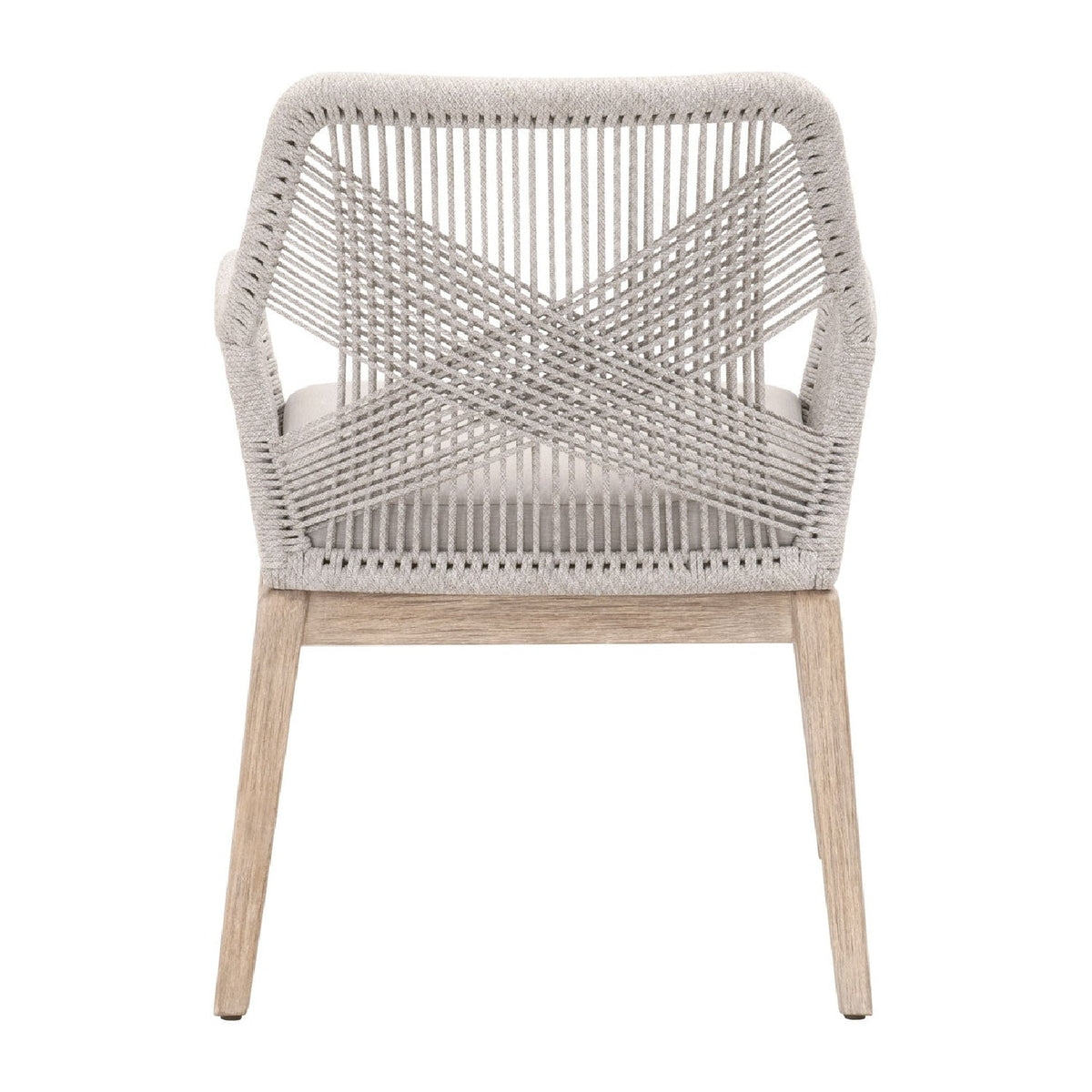 Modern European furniture - Woven Flat Rope Accent Armchairs (2) - www.oroa.com
