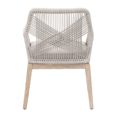 Modern European furniture - Woven Flat Rope Accent Armchairs (2) - www.oroa.com