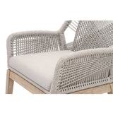 Modern European furniture - Woven Flat Rope Accent Armchairs (2) - www.oroa.com
