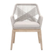 Modern European furniture - Woven Flat Rope Accent Armchairs (2) - www.oroa.com