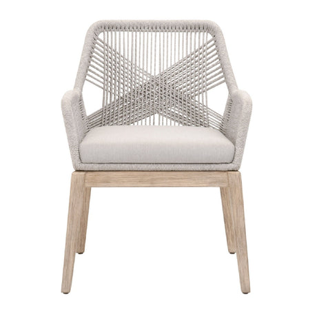 Modern European furniture - Woven Flat Rope Accent Armchairs (2) - www.oroa.com