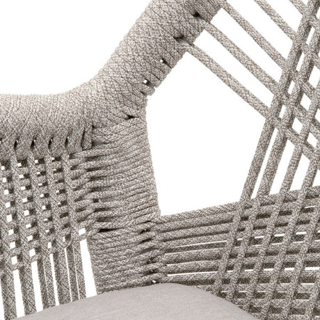 Modern European furniture - Woven Flat Rope Accent Armchairs (2) - www.oroa.com