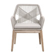 Modern European furniture - Taupe Flat Rope Outdoor Armchairs (2) - www.oroa.com