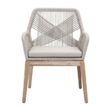 Modern European furniture - Taupe Flat Rope Outdoor Armchairs (2) - www.oroa.com