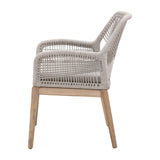 Modern European furniture - Taupe Flat Rope Outdoor Armchairs (2) - www.oroa.com