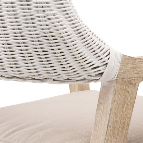 Modern European furniture - White Rattan Dining Armchair - www.oroa.com