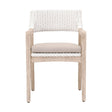 Modern European furniture - White Rattan Dining Armchair - www.oroa.com