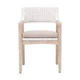 Modern European furniture - White Rattan Dining Armchair - www.oroa.com