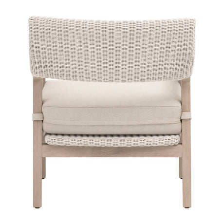 Modern European furniture - White Rattan Outdoor Club Chair - www.oroa.com