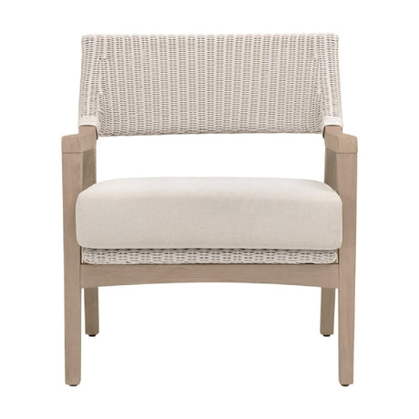 Modern European furniture - White Rattan Outdoor Club Chair - www.oroa.com
