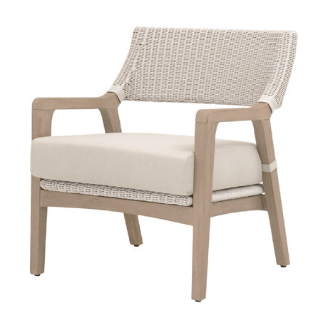 Modern European furniture - White Rattan Outdoor Club Chair - www.oroa.com