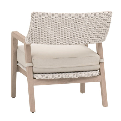 Modern European furniture - White Rattan Outdoor Club Chair - www.oroa.com