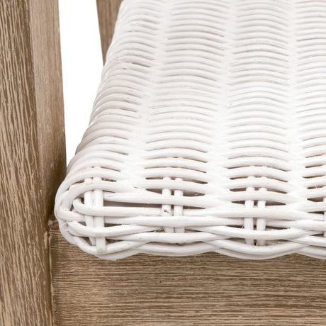 Modern European furniture - White Rattan Counter Stool - www.oroa.com