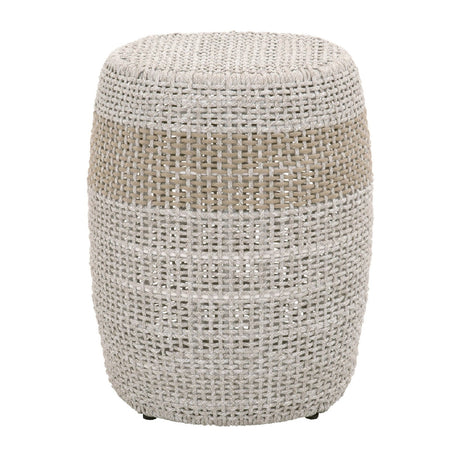 Modern European furniture - Taupe & White Rope Accent Table - www.oroa.com