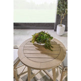 Modern European furniture - Outdoor Teak Round Counter Table - www.oroa.com