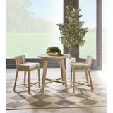 Modern European furniture - Outdoor Teak Round Counter Table - www.oroa.com