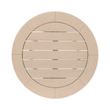 Round Teak Outdoor Dining Table | Living Essentials Boca