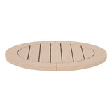 Round Teak Outdoor Dining Table | Living Essentials Boca