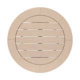 Round Teak Outdoor Dining Table | Living Essentials Boca