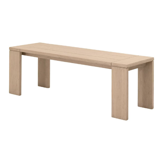 Modern European furniture - Teak Scandinavian Outdoor Bench - www.oroa.com