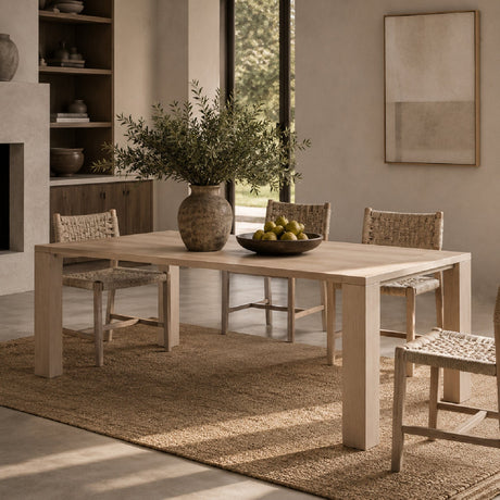 Modern European furniture - Teak Rectangular Outdoor Dining Table - www.oroa.com