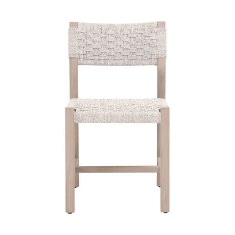 Modern European furniture - White Rope Indoor/Outdoor Dining Chairs (2) - www.oroa.com