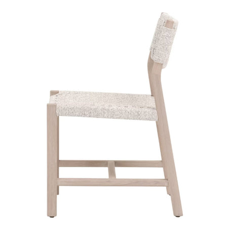 Modern European furniture - White Rope Indoor/Outdoor Dining Chairs (2) - www.oroa.com
