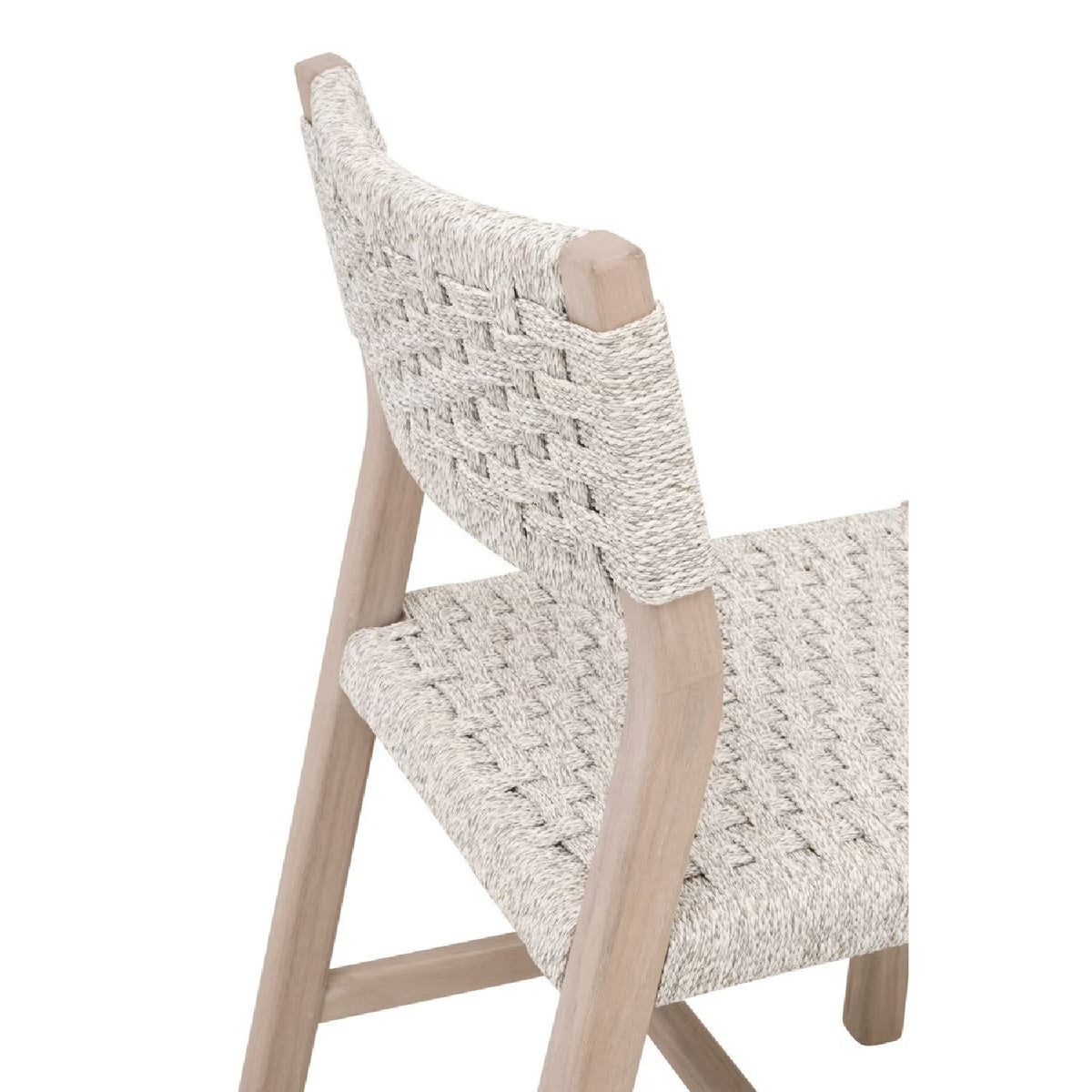 Modern European furniture - White Rope Indoor/Outdoor Dining Chairs (2) - www.oroa.com