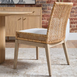 Modern European furniture - Natural Rattan Dining Chairs (2) - www.oroa.com