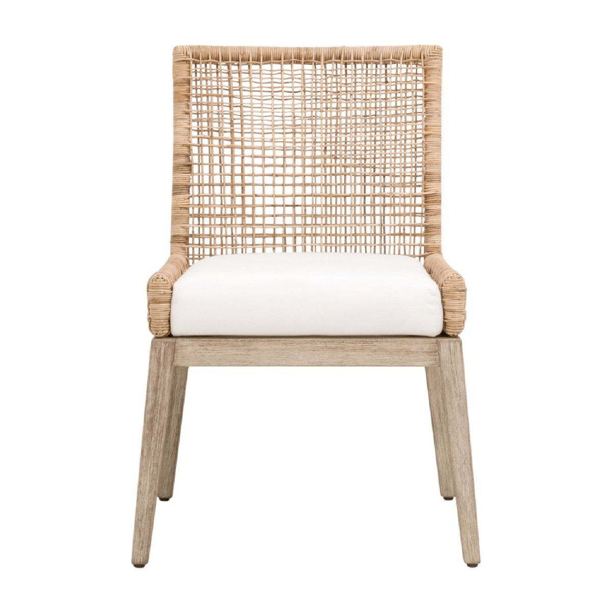 Modern European furniture - Natural Rattan Dining Chairs (2) - www.oroa.com