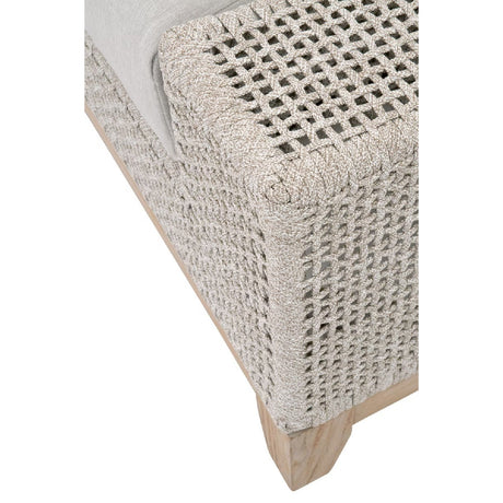 Modern European furniture - Beige Woven Rope Outdoor Ottoman - www.oroa.com