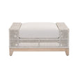 Modern European furniture - Beige Woven Rope Outdoor Ottoman - www.oroa.com