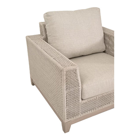 Modern European furniture - Flat Rope Outdoor Sofa Chair - www.oroa.com